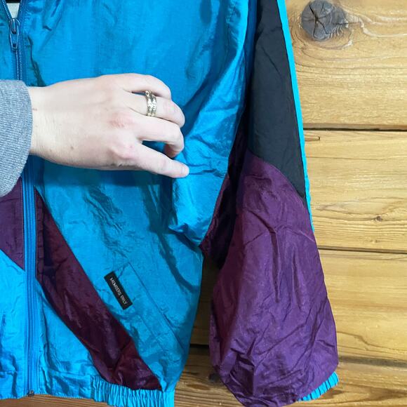 VTG Members Only Unisex Windbreaker Jacket Color Block - Picture 4 of 8